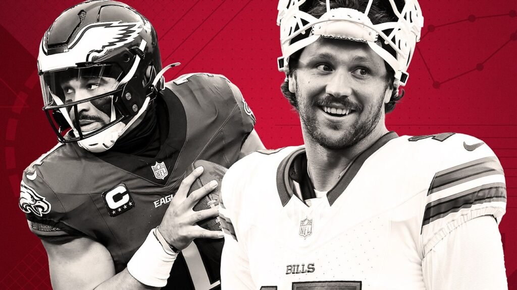 ¿Jalen Hurts o Josh Allen superarán el récord de touchdowns terrestres?