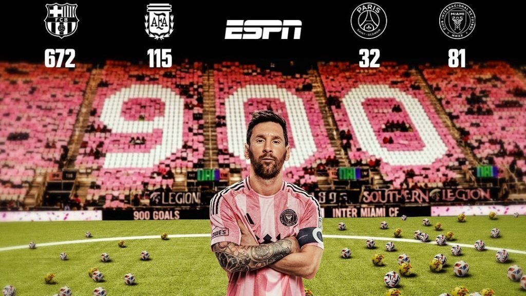 Lionel Messi llega a los 900 goles en su carrera, superando a todos menos a CR7