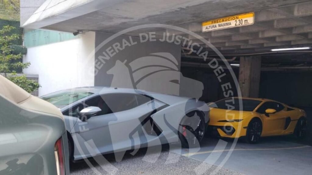 Incautan Lamborghinis y otros autos de lujo en un operativo en San Pedro Garza García
