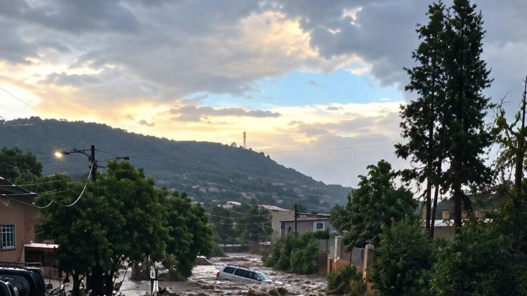 Lluvias torrenciales en Durango causan tres muertes; un arroyo arrastra vehículos.