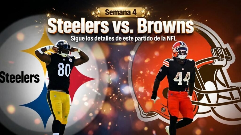 Steelers y Browns en vivo: Sigue toda la acción del partido de la Semana 4 de la NFL